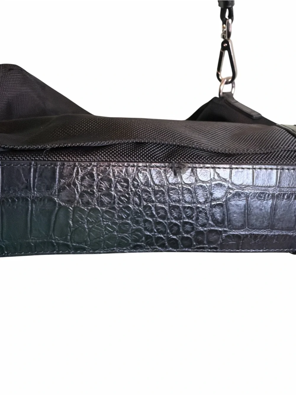 TUMI T-Tech 73232D Black Ballistic Nylon Laptop Briefcase Messenger Bag